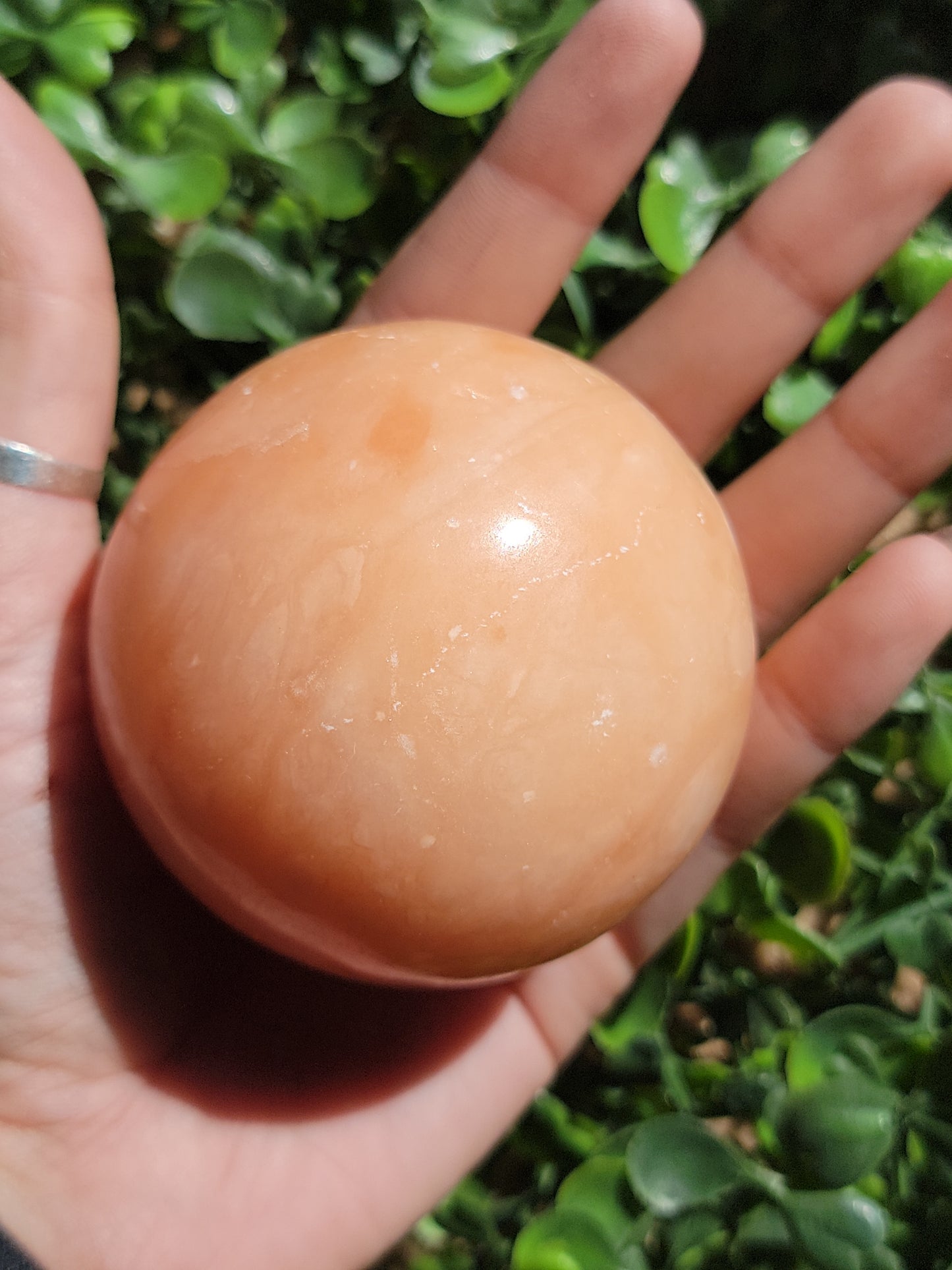Peach Calcite Spheres