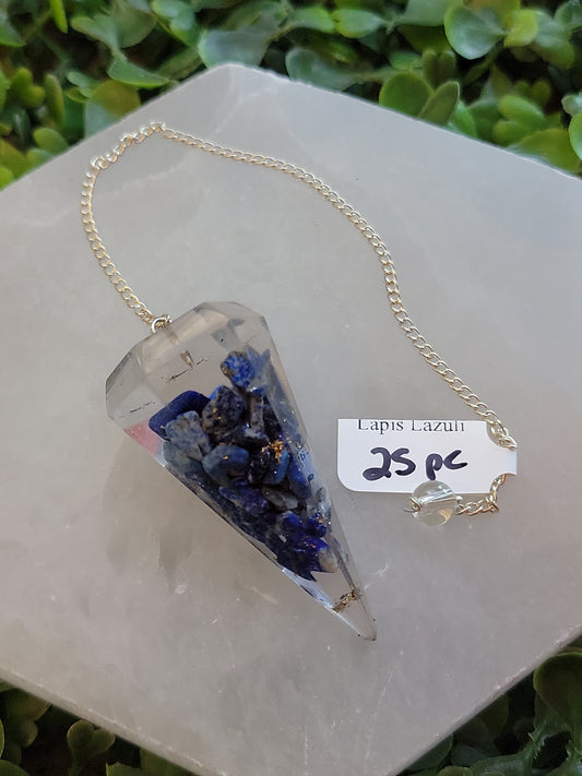 Lapis Lazuli Orgonite Pendulums