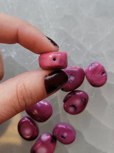 Purple Coral Bead Set
