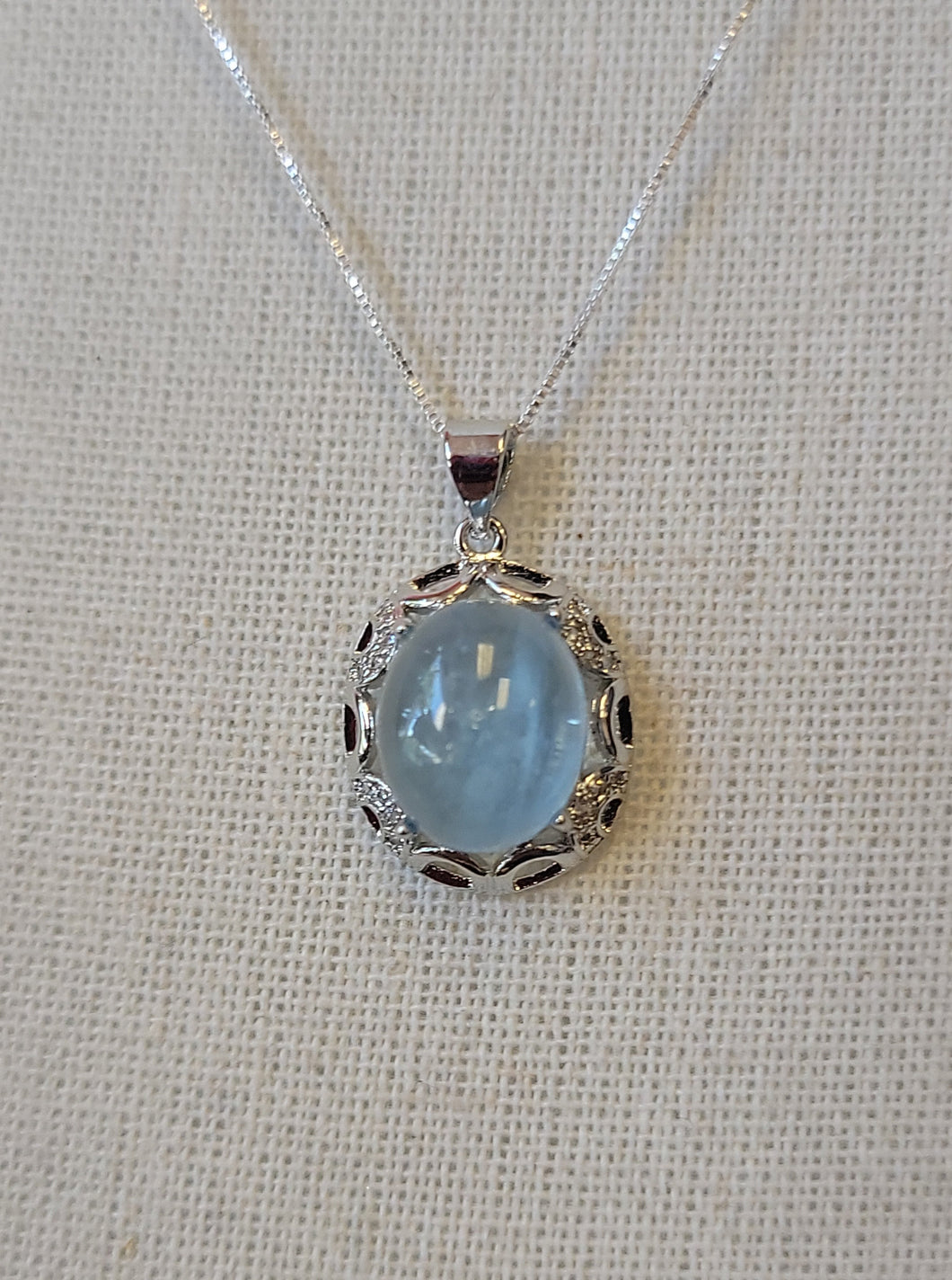Special Value Item-S.S. Aquamarine Necklace