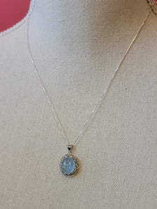 Special Value Item-S.S. Aquamarine Necklace