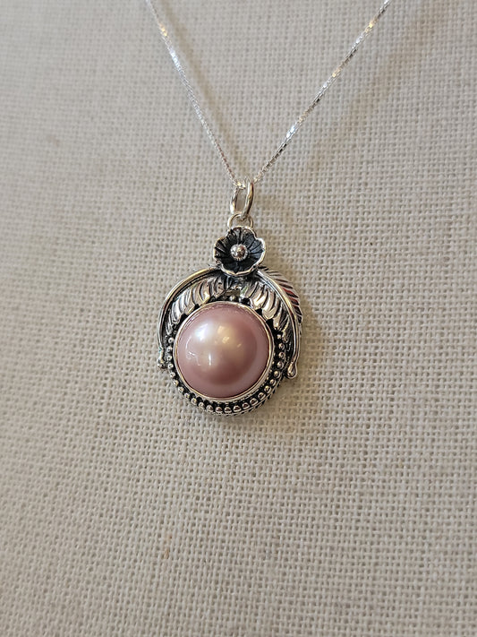 S.S. Pink Mabe Pearl Necklaces