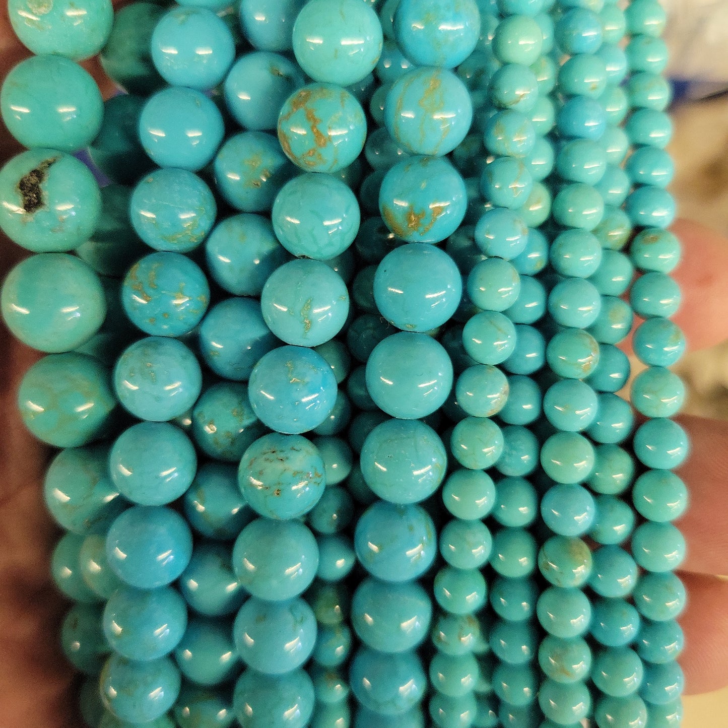 Blue Chinese Turquoise Beads