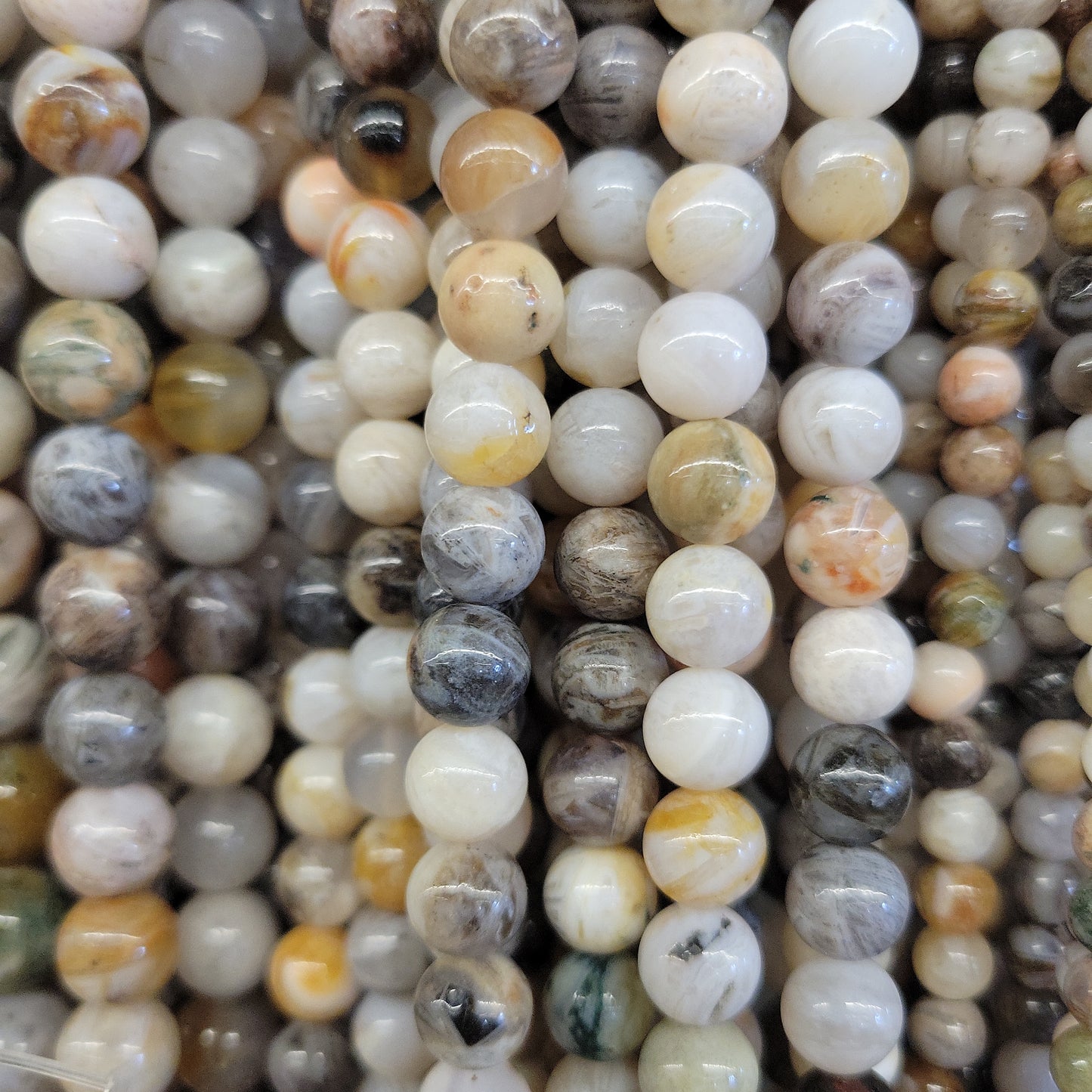 Bamboo Agate Beads