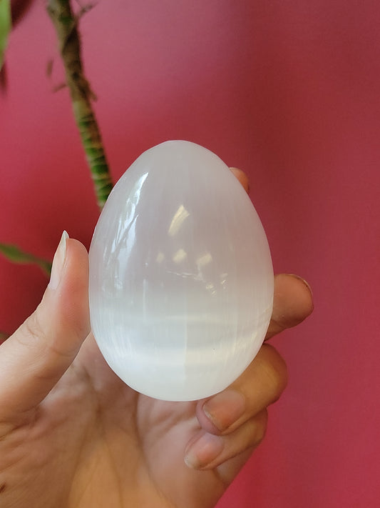 Selenite eggs available at wholesale and retail prices, only at our crystal shop in San Diego!