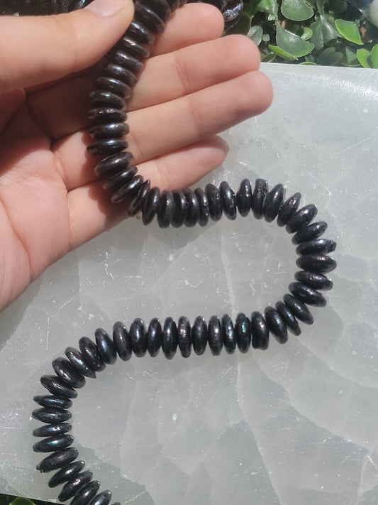 Black Coin Pearl Beads