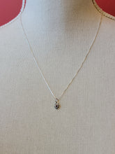 Load image into Gallery viewer, S.S. Amethyst and Marcasite Heart Necklaces
