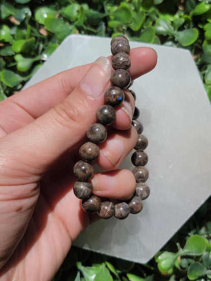 Black Moonstone Stretch Bracelet