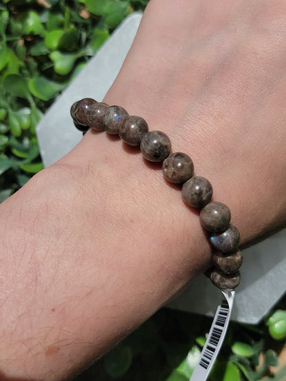 Black Moonstone Stretch Bracelet