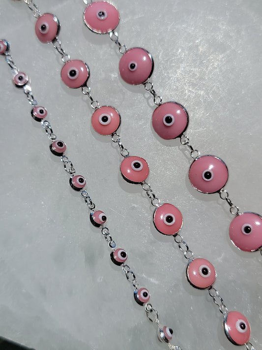 Sterling silver evil eye bracelet available at wholesale and retail prices, only at our crystal shop in San Diego!