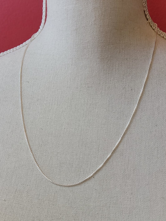 Sterling silver adjustable round box chain available at wholesale and retail prices, only at our crystal shop in San Diego!