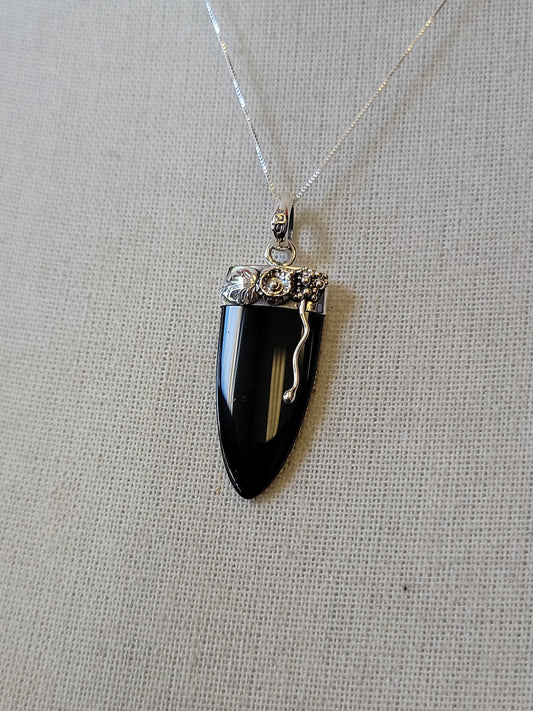 S.S. Black Onyx Necklaces