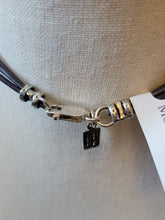 Load image into Gallery viewer, S.S. AAA Grade Mother of Pearl and Marcasite Leather Necklaces
