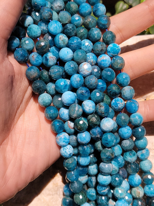 Faceted Apatite Beads