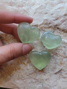 Green Fluorite Mini Heart Sets (3 pc)