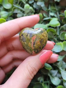 Mini Unakite Hearts