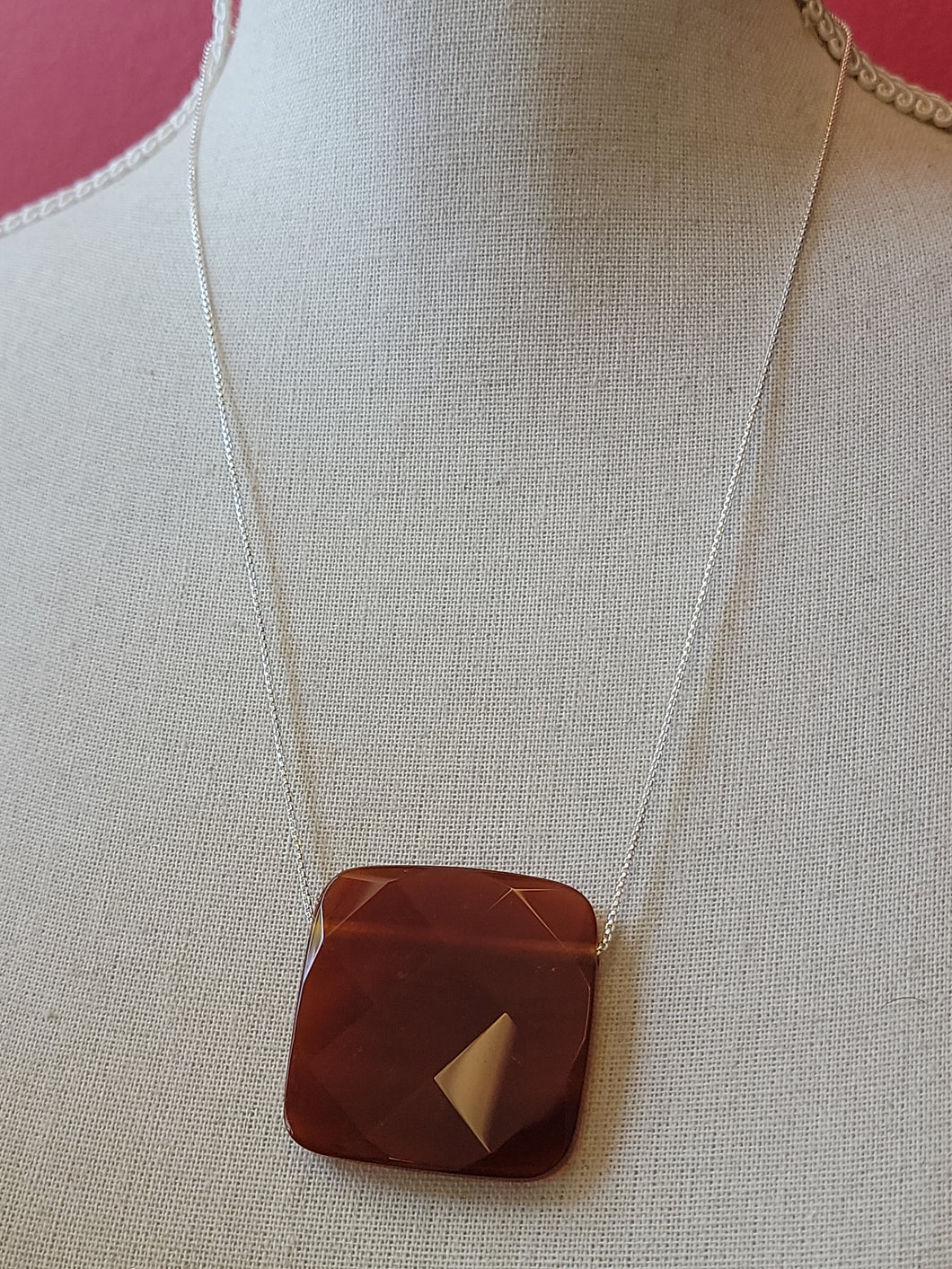 S.S. Faceted Carnelian Necklaces