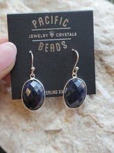 Load image into Gallery viewer, S.S. Faceted Sapphire Earrings
