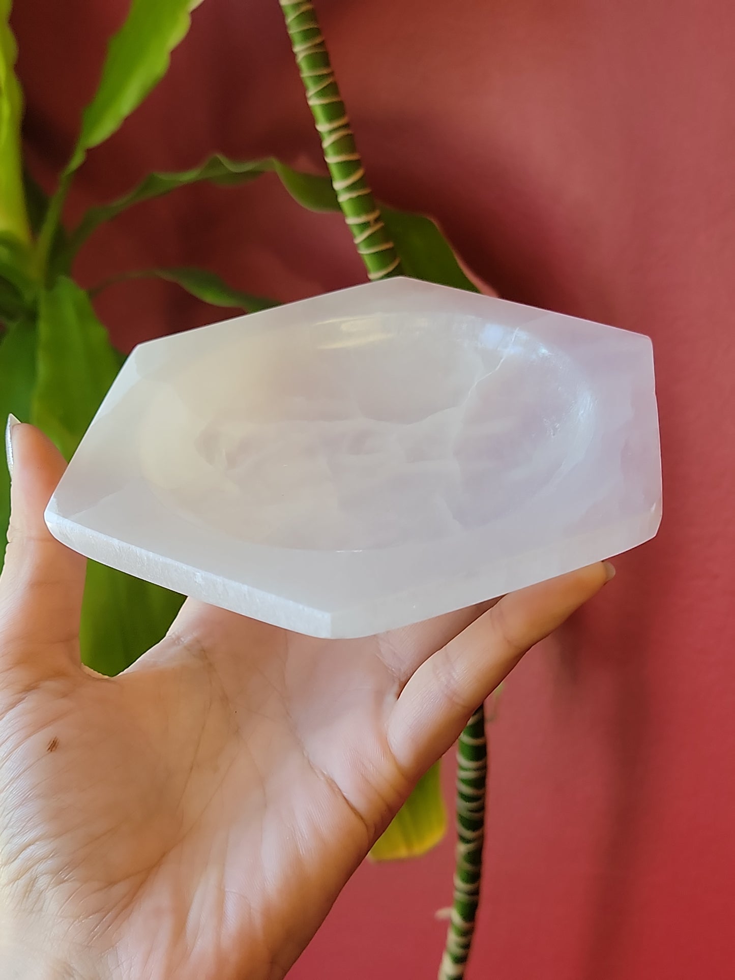 Selenite Hexagon Dish