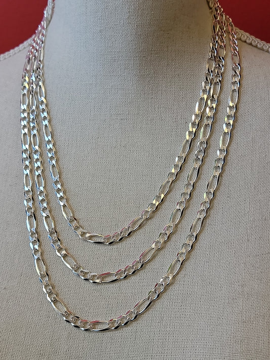 S.S. Thick Cut Figaro Chains