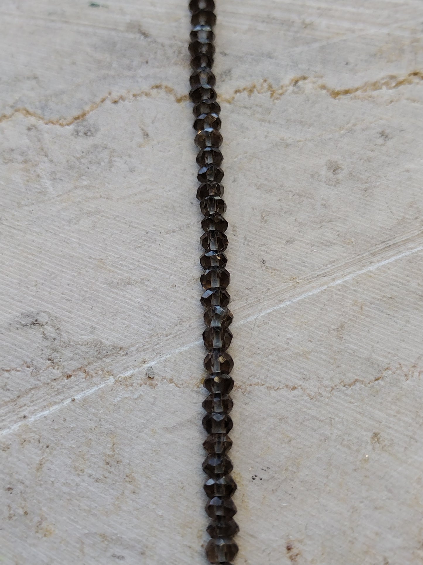 Faceted Smokey Quartz Beads