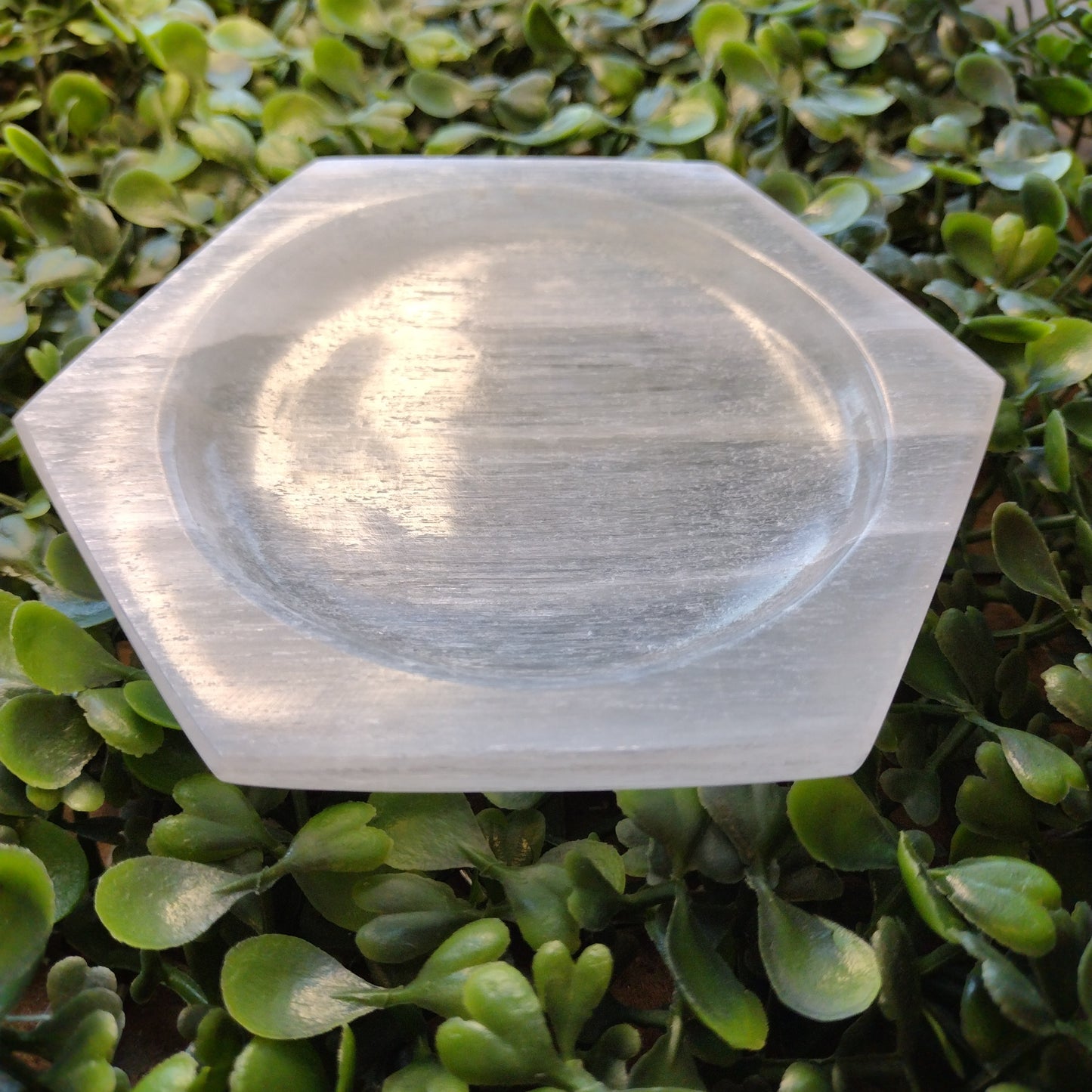 Indented Hexagon Selenite Plate