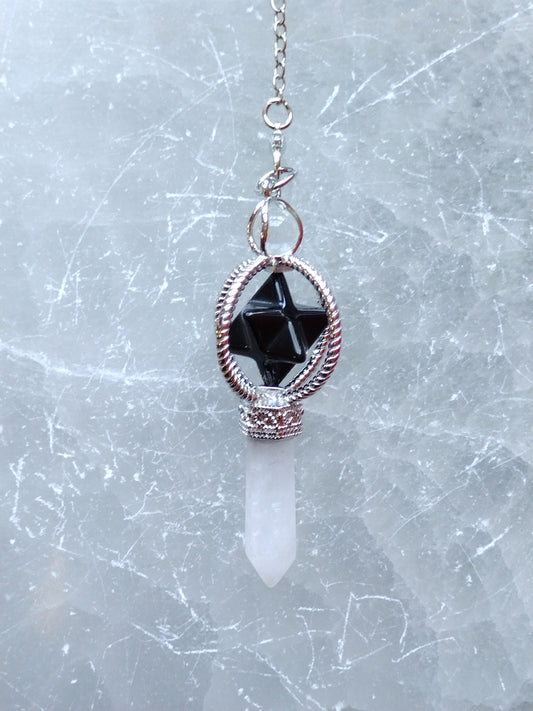 Black Onyx Merkabah Pendulums