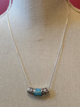 Load image into Gallery viewer, S.S. Magnesite Pendant with S.S. Adjustable Chain
