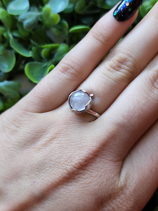 S.S. Rose Quartz Crown Ring