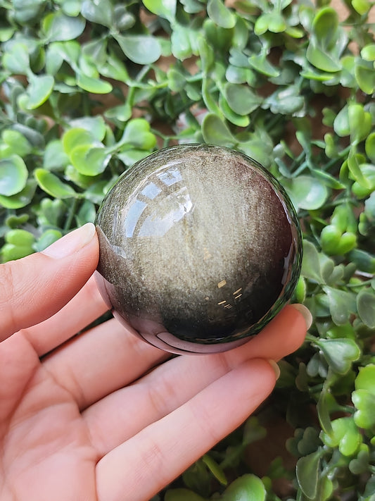 Golden Sheen Obsidian Spheres 1.75"