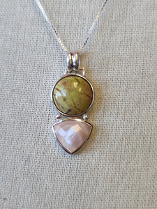 Special Value Item-S.S. Maligano Jasper and AAA Grade Pink Shell Necklaces