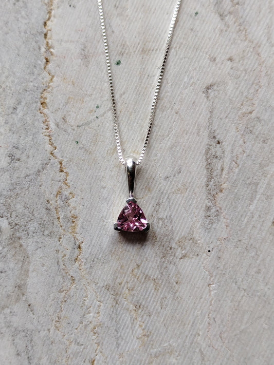 S.S. Faceted Pink Tourmaline Necklaces