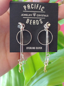 Special Value Item-S.S. Star and Moon Earrings