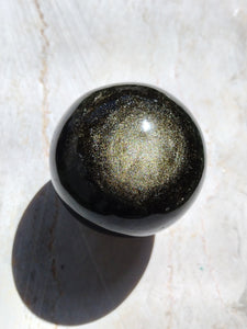 Golden Sheen Obsidian Spheres