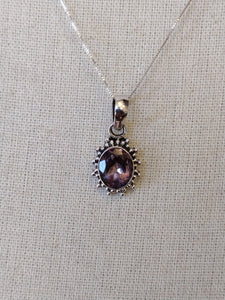 Special Value Item-S.S. Faceted Amethyst Necklaces