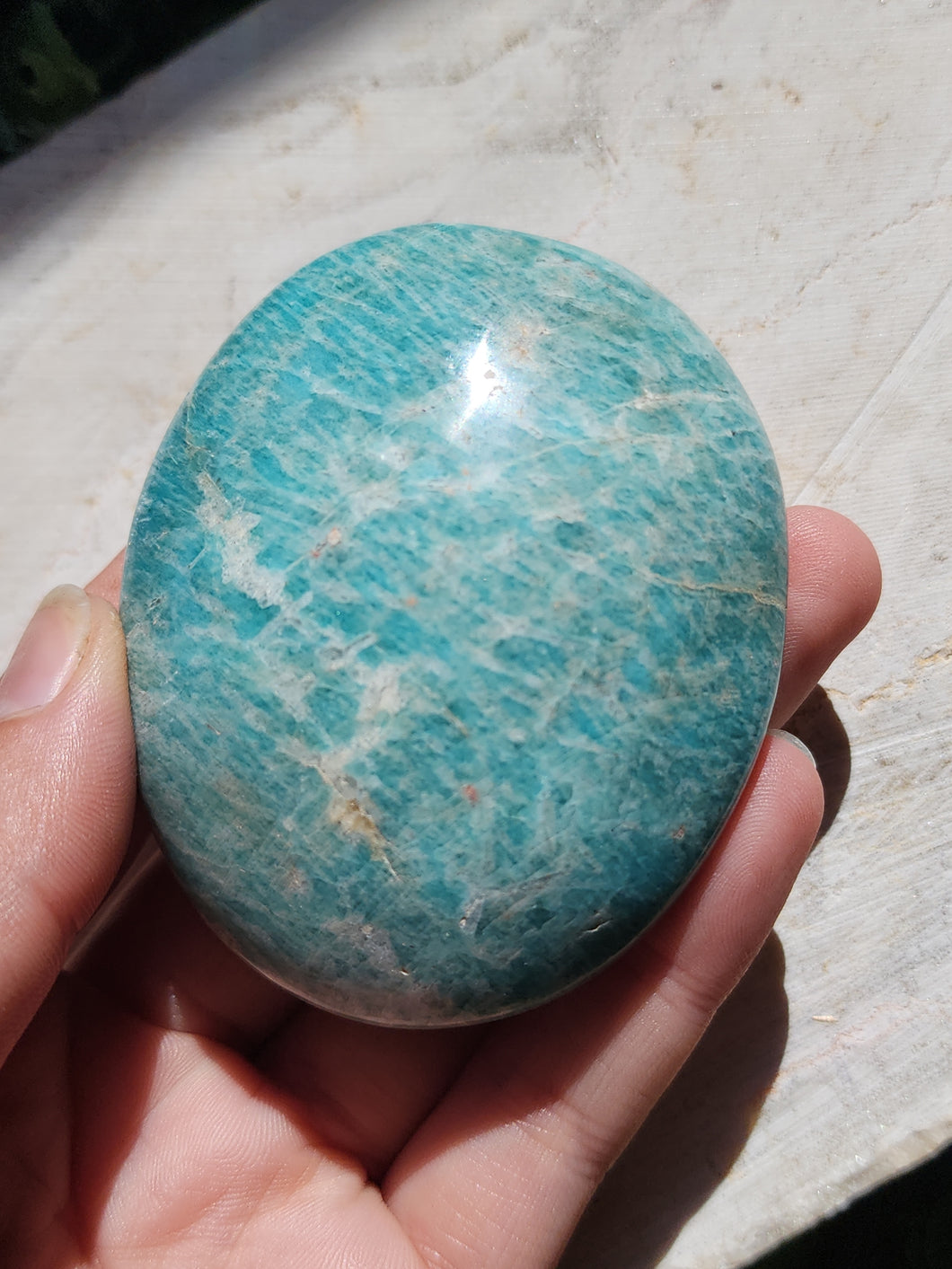 Amazonite Palmstones