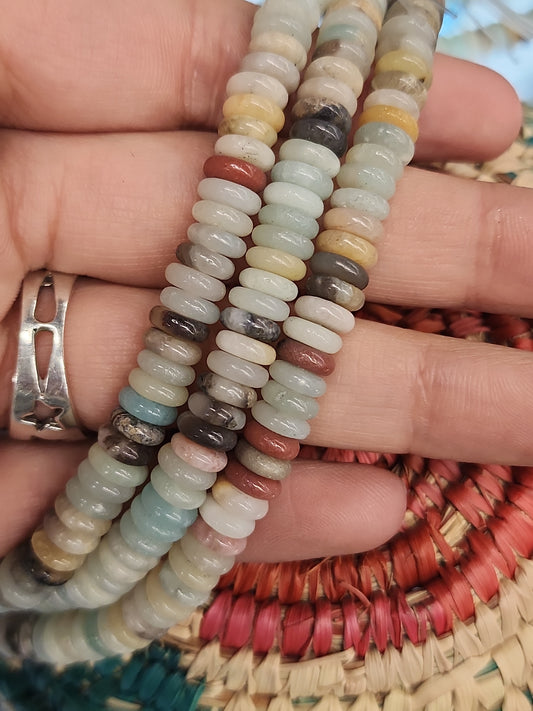 Amazonite Rondelle Beads