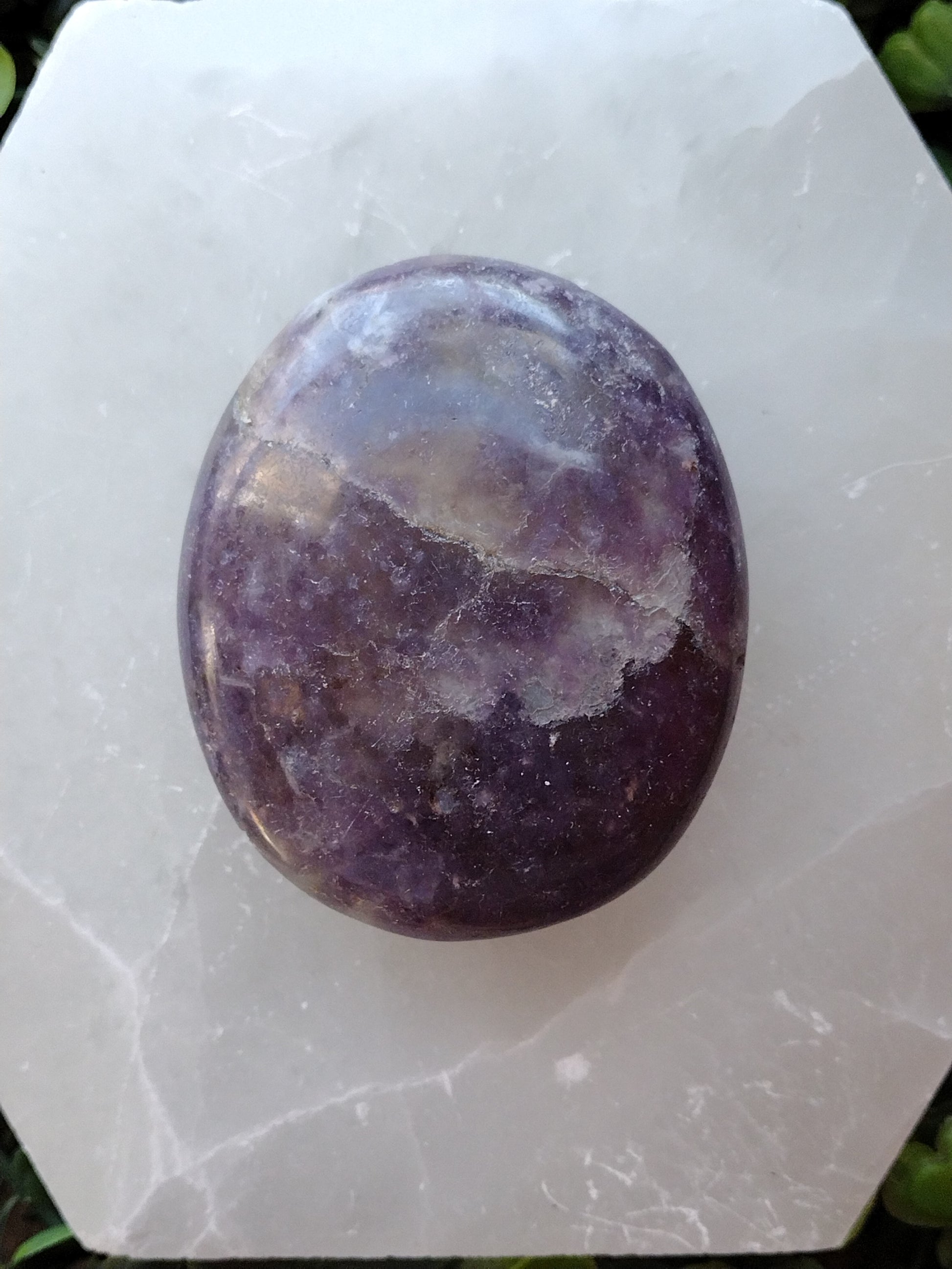 Lepidolite palmstones available at wholesale and retail prices, only at our crystal shop in San Diego!