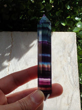Load image into Gallery viewer, Double Terminated Rainbow Fluorite Points

