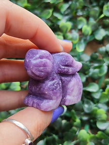 Lepidolite Rabbit Figurines