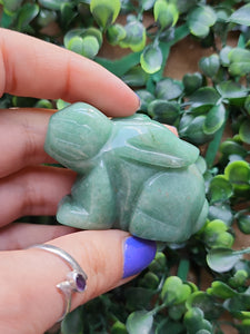 Green Aventurine Rabbit Figurines