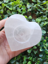 Load image into Gallery viewer, Selenite Heart Candle Holders
