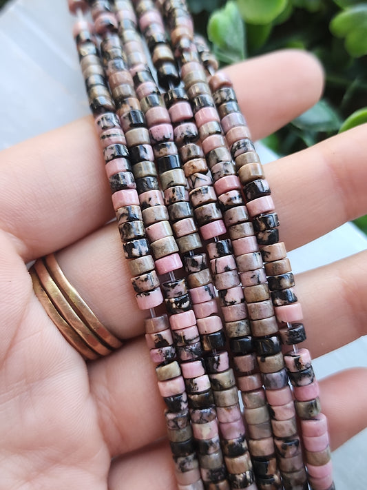 Rhodonite Heishi Beads