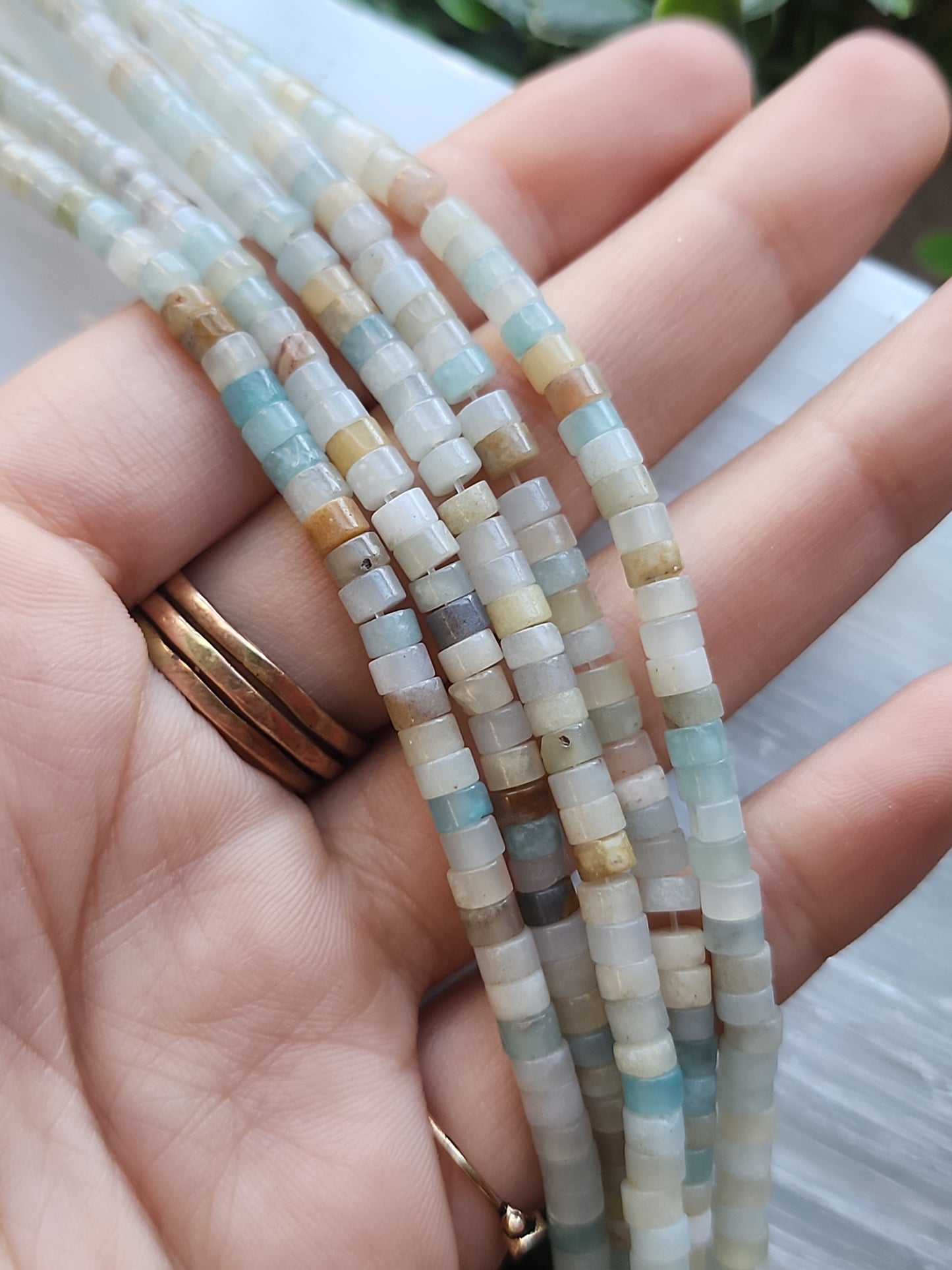 Amazonite Heishi Beads