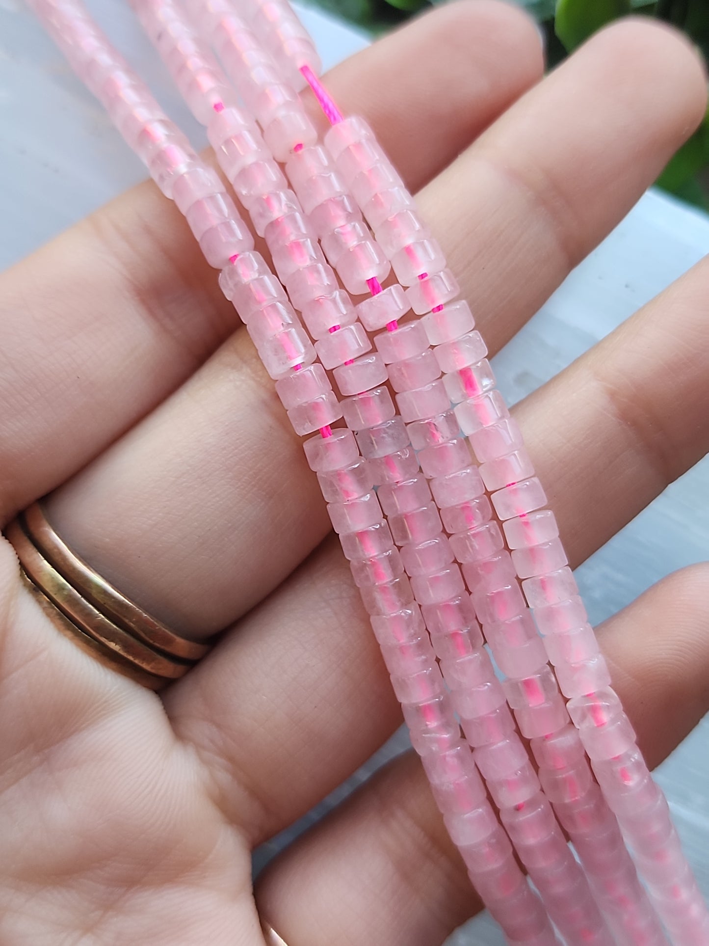 Rose Quartz Heishi Beads