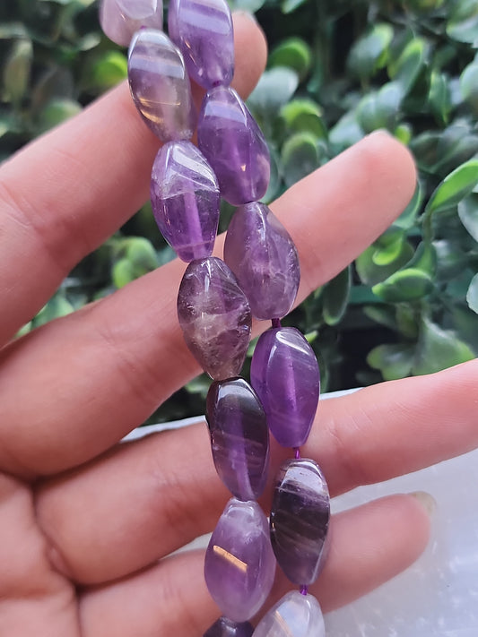 Amethyst Twist Beads