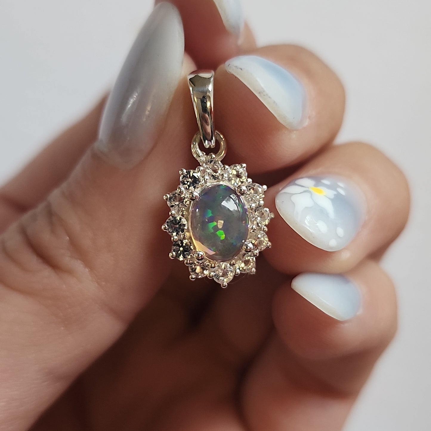 S.S. Ethiopian Opal and Zircon Pendants