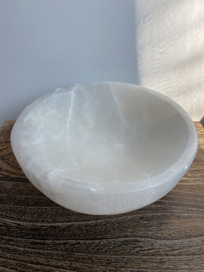 Selenite Bowl 4”