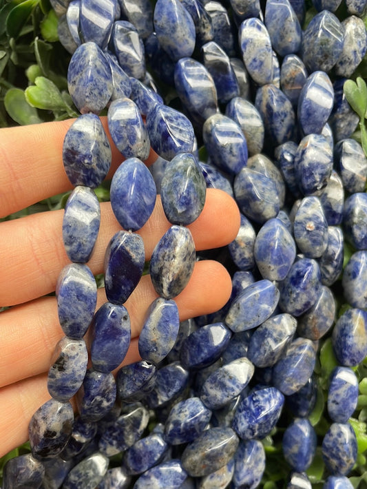 Sodalite Twist Beads