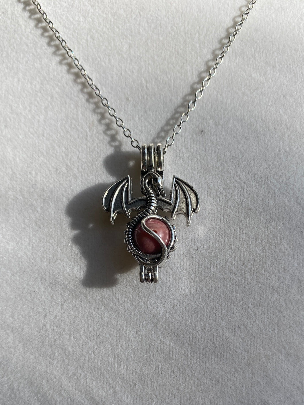 Rhodonite Dragon Necklaces